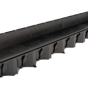 Aco 1 metre Hex Drain Brickslot Drainage Channel - Black Polypropylene