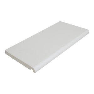 PVC Bullnose Fascia/Window Board 225mm x 18mm x 5m White