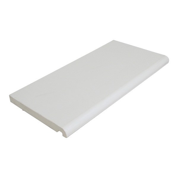 PVC Bullnose Fascia/Window Board 150mm x 18mm x 5m White
