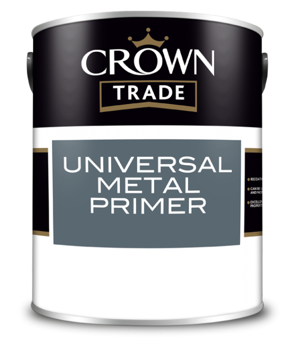 Crown Paint Universal Metal Primer 1ltr Grey